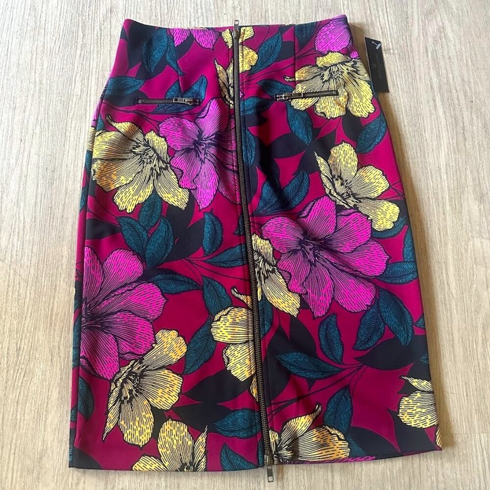 Worthington Floral Pencil Skirt - Picture 2 of 8